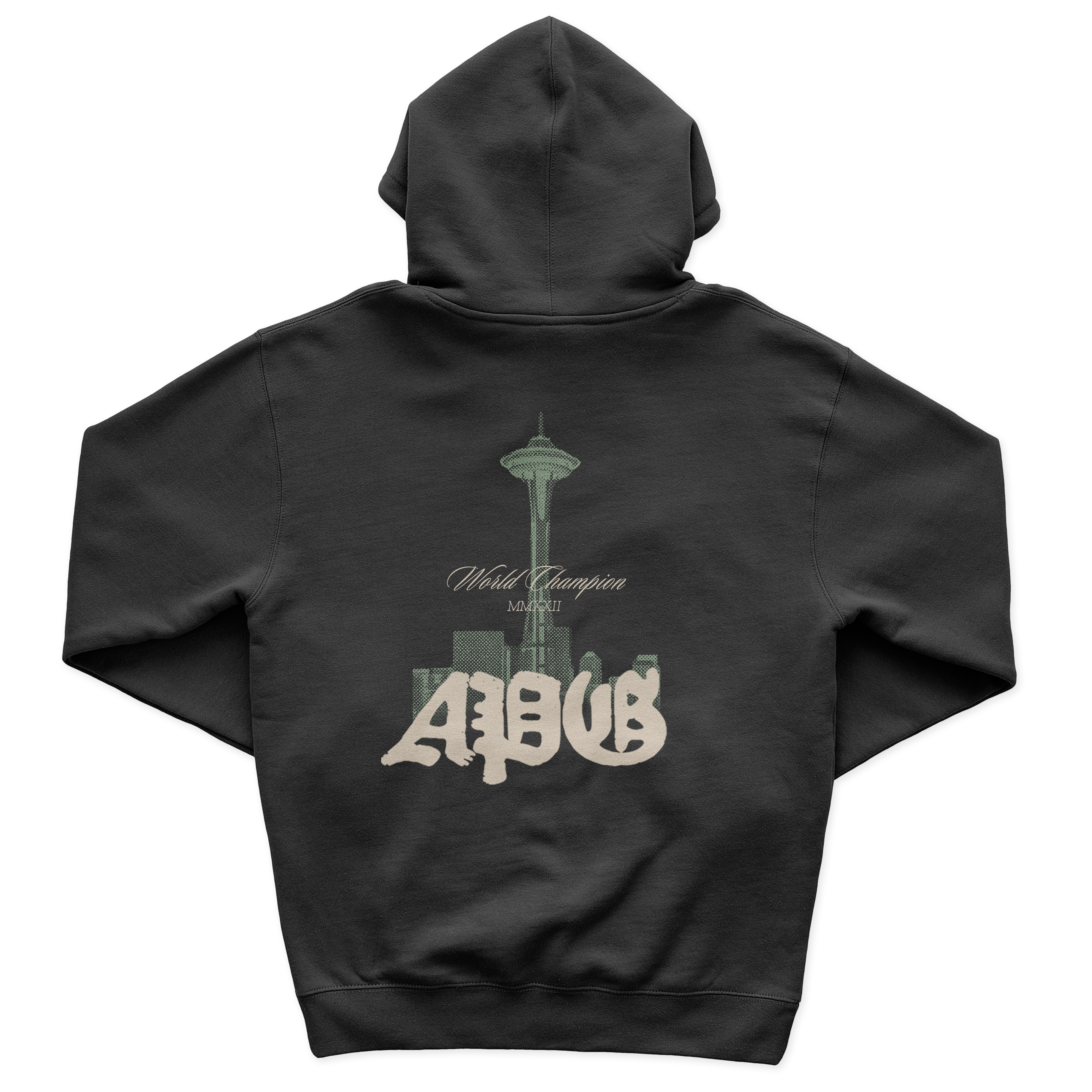 the front of Seattle World Champion hoodie