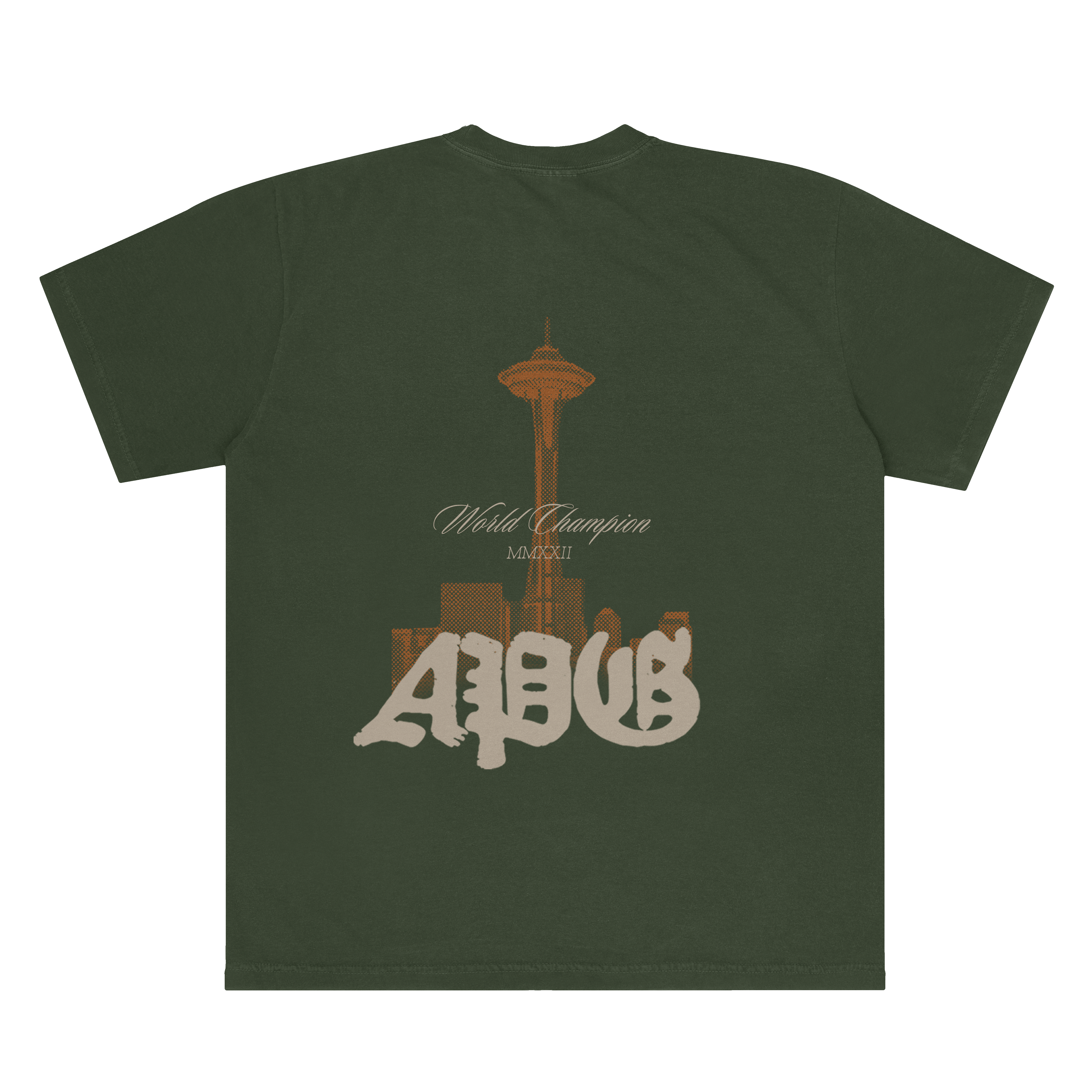 the front of aPG Seattle World Champion Tee
